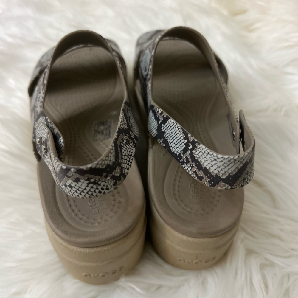 CROCS Beige Textured Footwear